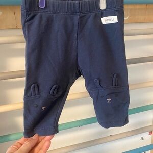 Newbie Blue Unisex Leggings Animal Knee Details